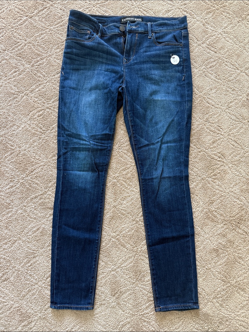 Express Women's Dark Blue Skinny Jeans